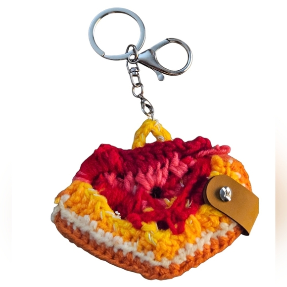 Handcrafted Multicolored Keychain Sun Enamel pins Zipper Pull or backpack charm - Picture 4 of 17